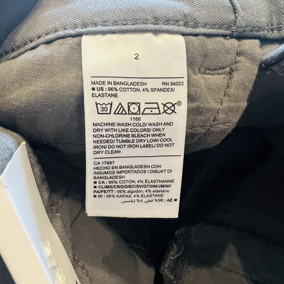 Old Navy Women Pixie Ankle Pants Cotton Dark Wash Heather Gray Size 2 (A0127) - Picture 6 of 6